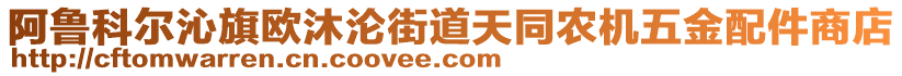 阿魯科爾沁旗歐沐淪街道天同農(nóng)機五金配件商店