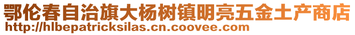 鄂伦春自治旗大杨树镇明亮五金土产商店