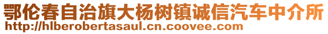 鄂倫春自治旗大楊樹鎮(zhèn)誠信汽車中介所