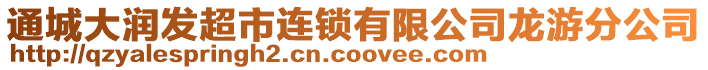 通城大润发超市连锁有限公司龙游分公司