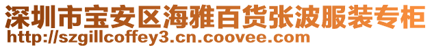 深圳市寶安區(qū)海雅百貨張波服裝專柜