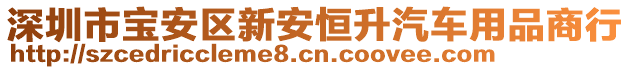 深圳市寶安區(qū)新安恒升汽車用品商行