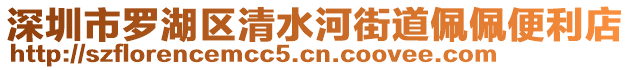 深圳市羅湖區(qū)清水河街道佩佩便利店