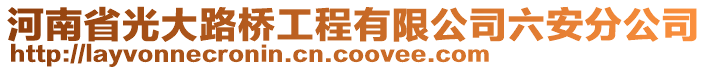 河南省光大路橋工程有限公司六安分公司