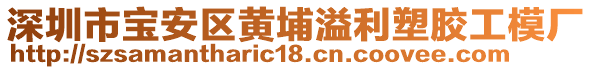 深圳市寶安區(qū)黃埔溢利塑膠工模廠