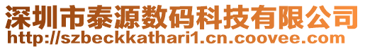 深圳市泰源數(shù)碼科技有限公司