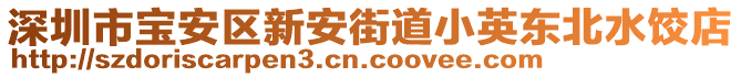 深圳市寶安區(qū)新安街道小英東北水餃店