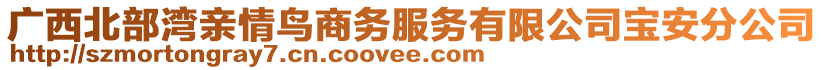 廣西北部灣親情鳥(niǎo)商務(wù)服務(wù)有限公司寶安分公司