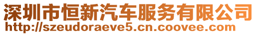 深圳市恒新汽車服務(wù)有限公司