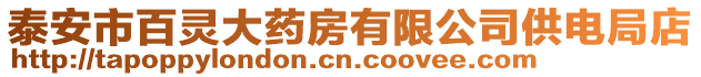 泰安市百靈大藥房有限公司供電局店