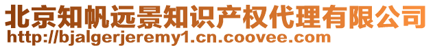 北京知帆遠(yuǎn)景知識(shí)產(chǎn)權(quán)代理有限公司