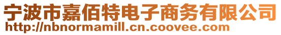 寧波市嘉佰特電子商務(wù)有限公司