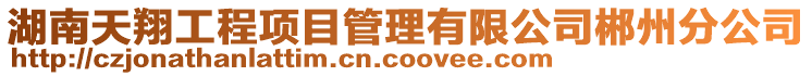 湖南天翔工程項目管理有限公司郴州分公司