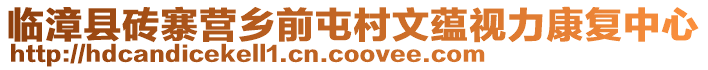 臨漳縣磚寨營鄉(xiāng)前屯村文蘊(yùn)視力康復(fù)中心