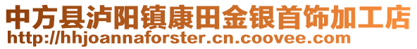 中方縣瀘陽鎮(zhèn)康田金銀首飾加工店