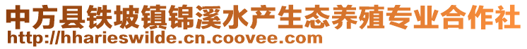 中方縣鐵坡鎮(zhèn)錦溪水產(chǎn)生態(tài)養(yǎng)殖專業(yè)合作社