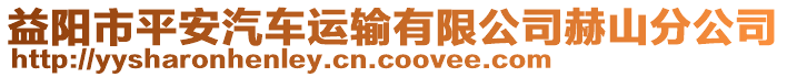 益陽市平安汽車運(yùn)輸有限公司赫山分公司