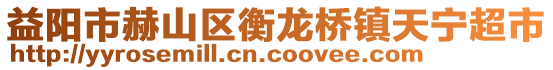 益陽(yáng)市赫山區(qū)衡龍橋鎮(zhèn)天寧超市