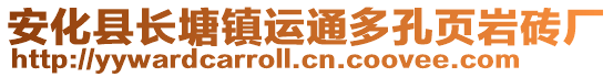 安化縣長(zhǎng)塘鎮(zhèn)運(yùn)通多孔頁(yè)巖磚廠