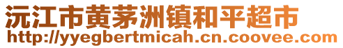 沅江市黃茅洲鎮(zhèn)和平超市