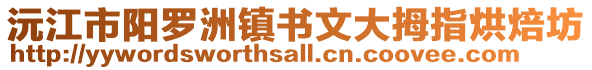 沅江市阳罗洲镇书文大拇指烘焙坊