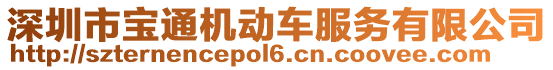 深圳市寶通機動車服務(wù)有限公司