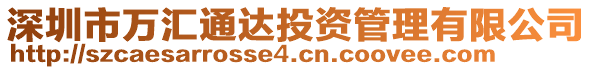 深圳市萬匯通達(dá)投資管理有限公司