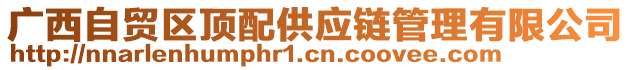 廣西自貿(mào)區(qū)頂配供應(yīng)鏈管理有限公司