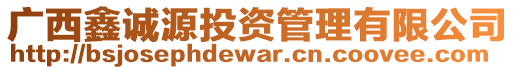 廣西鑫誠(chéng)源投資管理有限公司