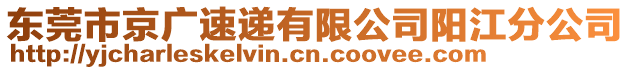 東莞市京廣速遞有限公司陽江分公司