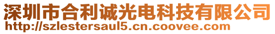 深圳市合利诚光电科技有限公司