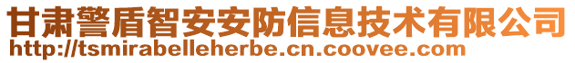 甘肅警盾智安安防信息技術有限公司