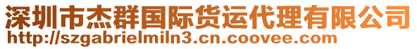 深圳市杰群國(guó)際貨運(yùn)代理有限公司