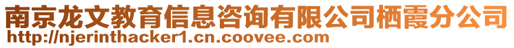 南京龍文教育信息咨詢有限公司棲霞分公司