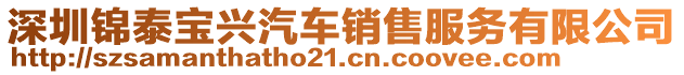 深圳錦泰寶興汽車銷售服務(wù)有限公司