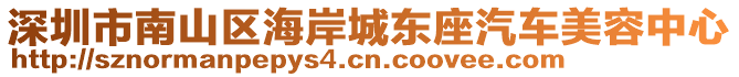 深圳市南山區(qū)海岸城東座汽車美容中心