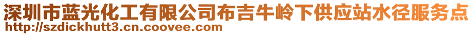 深圳市藍(lán)光化工有限公司布吉牛嶺下供應(yīng)站水徑服務(wù)點(diǎn)