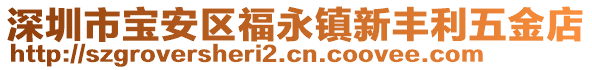 深圳市寶安區(qū)福永鎮(zhèn)新豐利五金店