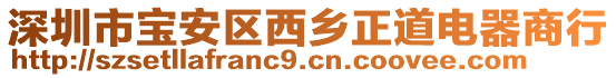 深圳市寶安區(qū)西鄉(xiāng)正道電器商行