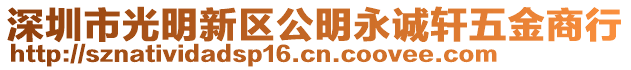 深圳市光明新區(qū)公明永誠軒五金商行