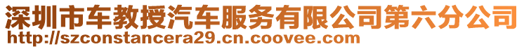 深圳市車教授汽車服務有限公司第六分公司