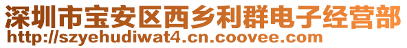 深圳市寶安區(qū)西鄉(xiāng)利群電子經(jīng)營(yíng)部