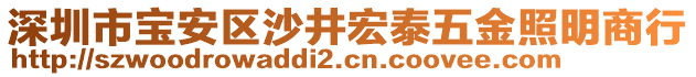 深圳市寶安區(qū)沙井宏泰五金照明商行