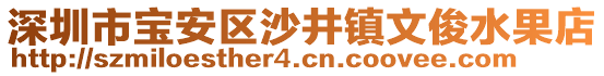 深圳市寶安區(qū)沙井鎮(zhèn)文俊水果店