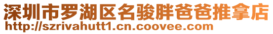 深圳市羅湖區名駿胖爸爸推拿店