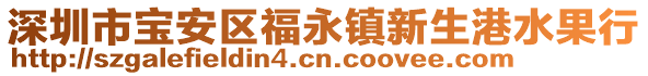 深圳市寶安區(qū)福永鎮(zhèn)新生港水果行