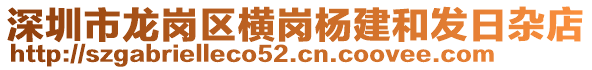 深圳市龍崗區(qū)橫崗楊建和發(fā)日雜店