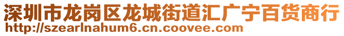 深圳市龍崗區龍城街道匯廣寧百貨商行