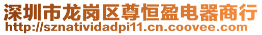 深圳市龍崗區尊恒盈電器商行