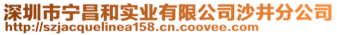 深圳市寧昌和實業有限公司沙井分公司